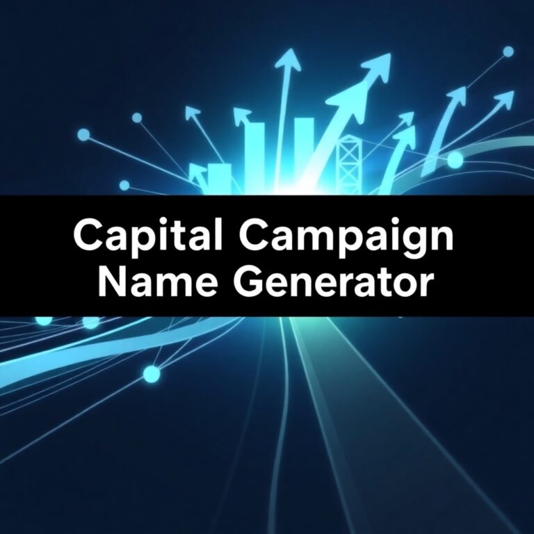 Capital Campaign Name Generator
