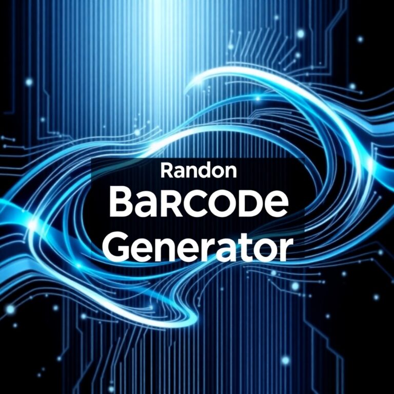 Random Barcode Number Generator