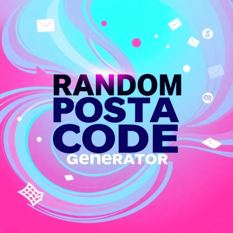 Random Postal Code Generator
