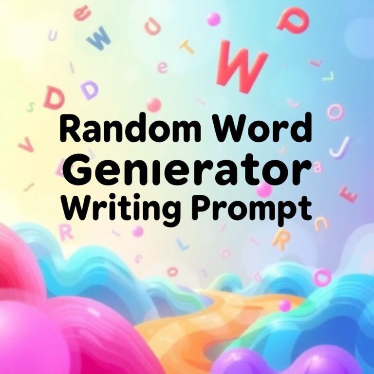 Random Word Generator Writing Prompt