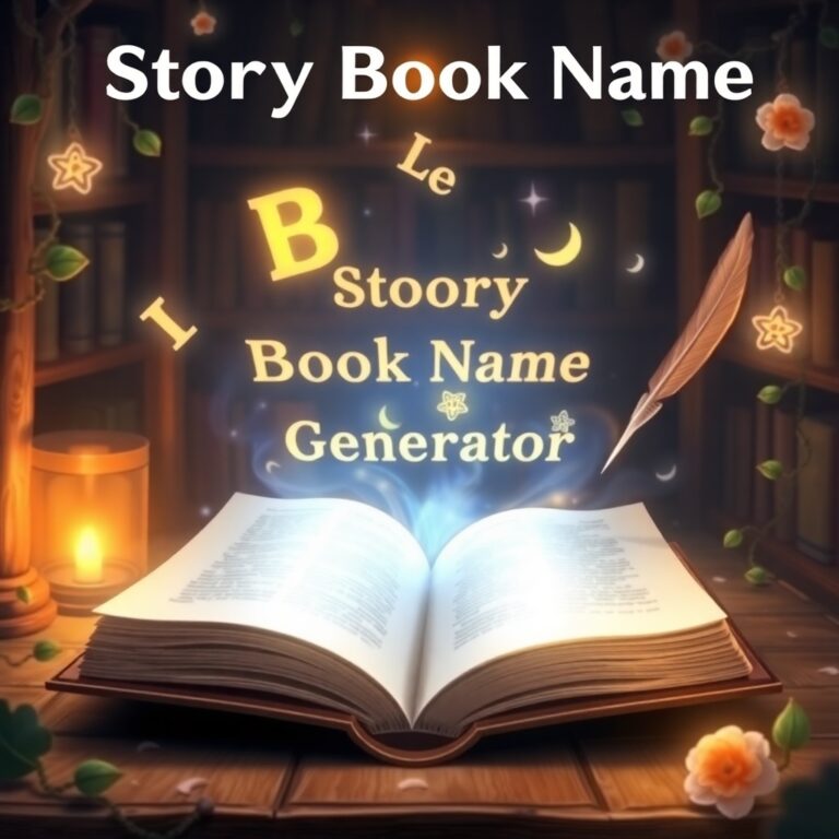 Story Book Name Generator