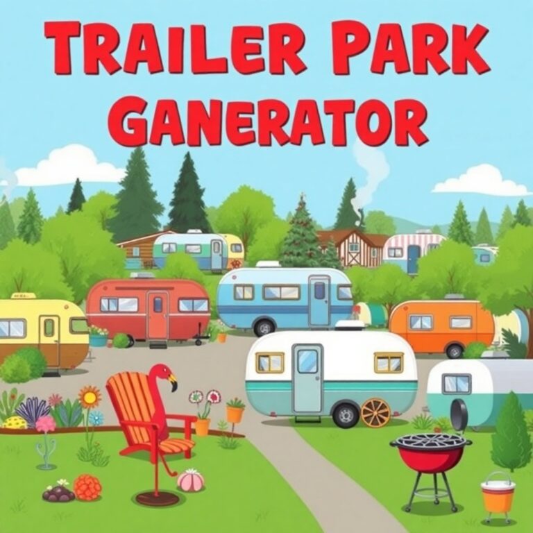 Trailer Park Name Generator
