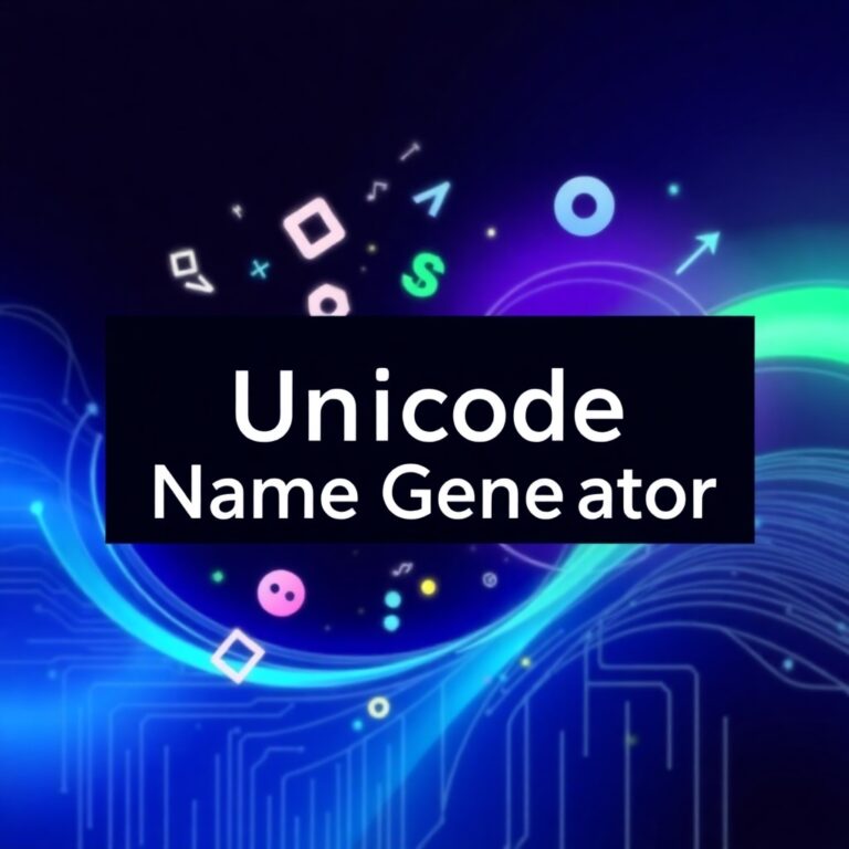 Unicode Name Generator